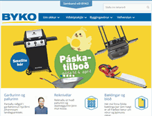 Tablet Screenshot of byko.is